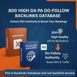 backlinks database 800 high da pa backlinks