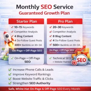 monthly seo services