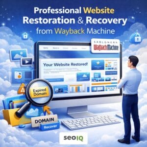 restore website from archieve